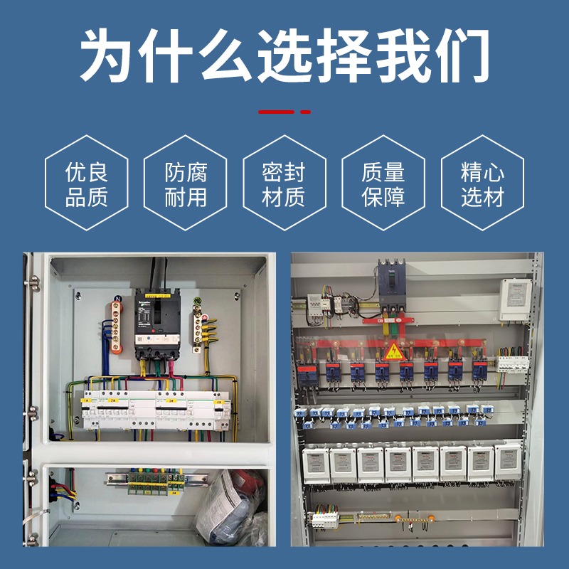 組裝訂做施耐德低壓成套配電箱商場家用工廠路燈照明不銹鋼控制櫃-細節圖2