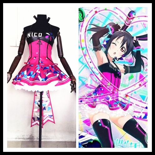lovelive電玩覺醒南小鳥希妮可繪裏花陽凜果果海未cos服裝LED裙撐-細節圖3