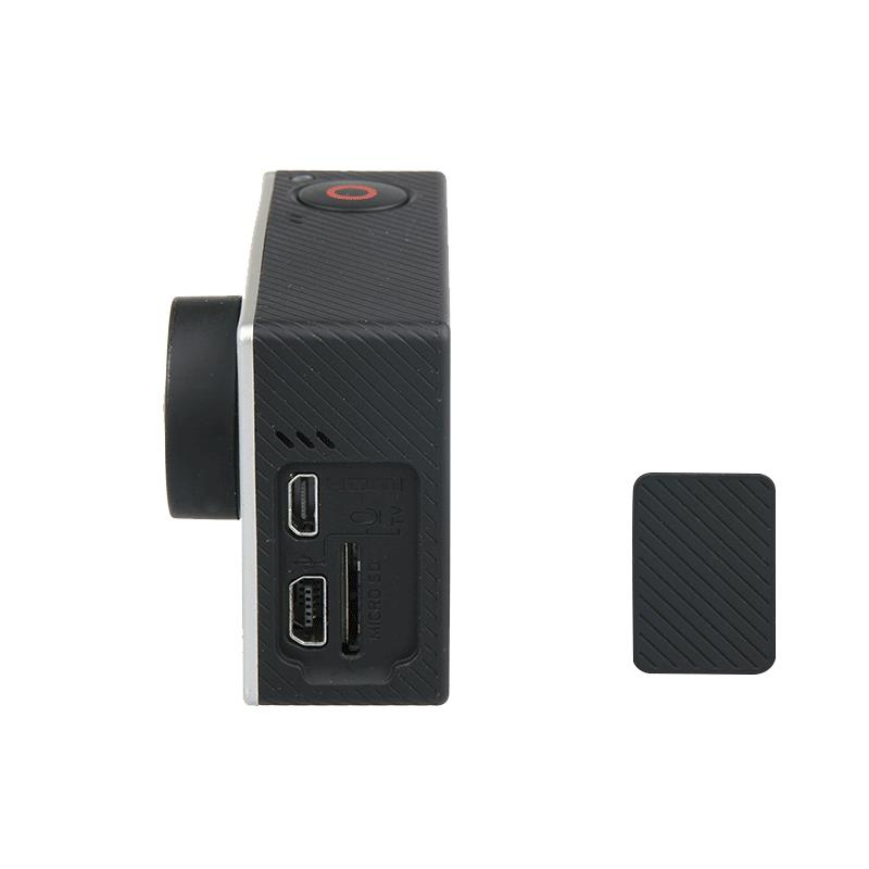 gopro配件 hero4黑狗銀狗攝像機側蓋數據蓋防塵蓋 同款電池蓋-細節圖2