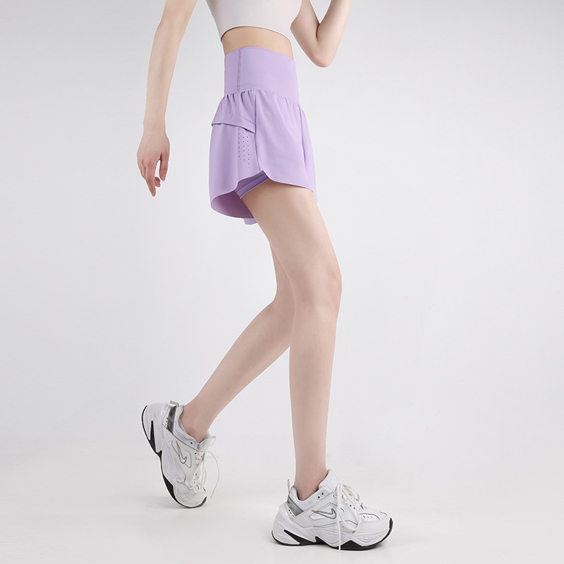 高腰運動短褲女夏季寬松速幹跑步健身裙褲大碼排球網球羽毛球褲子-細節圖2