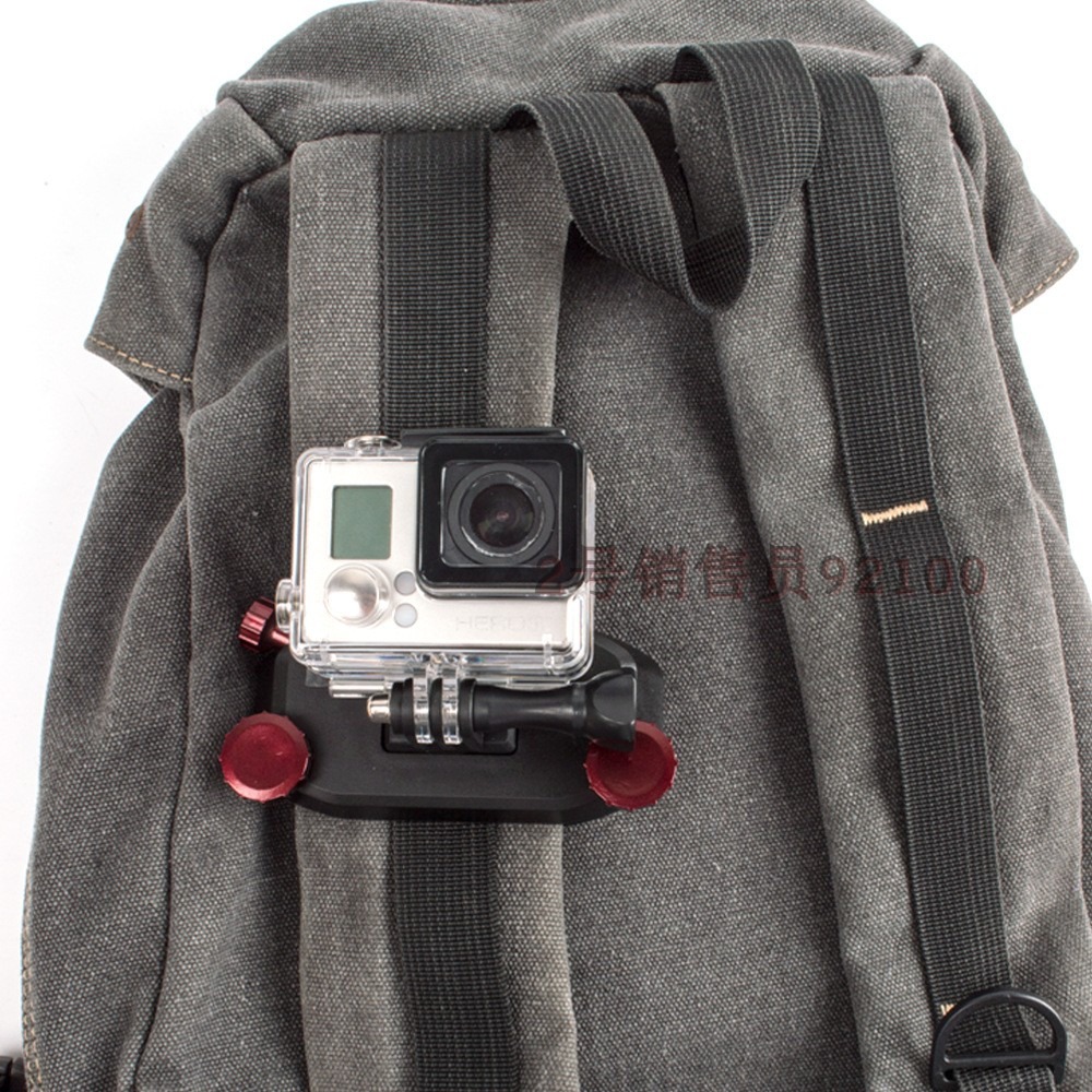GoPro hero567山狗SJ4000 SJ6/8 SJ9000小蟻4K相機A8肩帶扣揹包夾-細節圖3