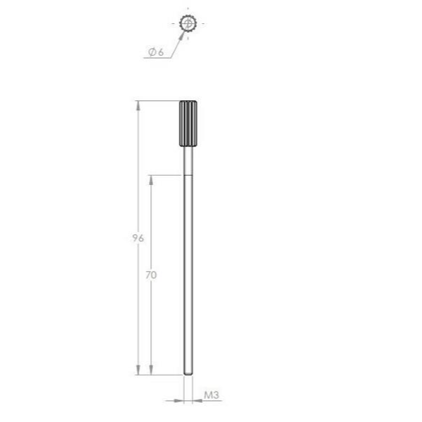 究其科技 3D打印機DIY配件 拇指螺絲 M3×80螺栓 Ultimaker適用-細節圖5