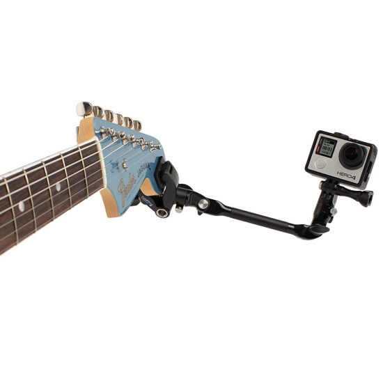 GoPro山狗SJ8配件sj9000小蟻4K支架音樂夾旋轉A8底座Hero7大力夾-細節圖4