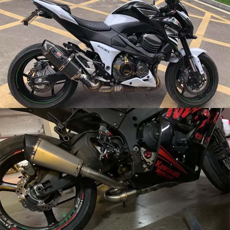 適用於摩托踏板車跑車定製排氣管不銹鋼前中尾段全段連接管轉接口-細節圖4