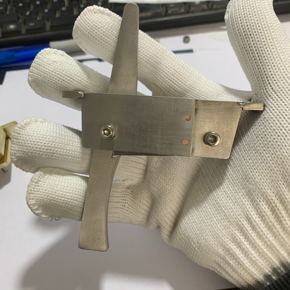 秦弩機戰漢石弩機戰國青銅器現代仿品不銹鋼製作手把件弩機擺件-細節圖2
