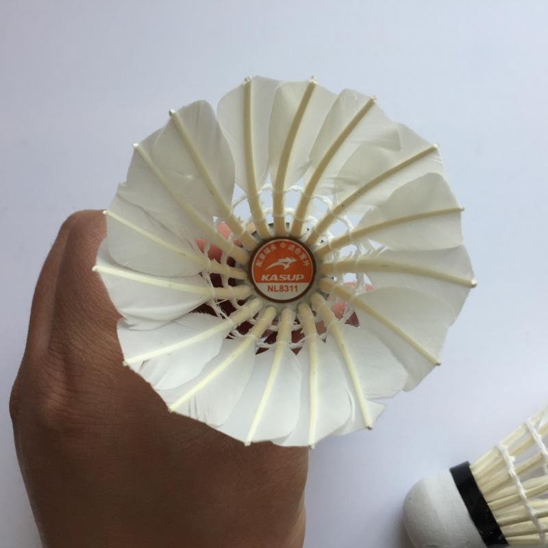 狂神NL8311羽毛球泡沫頭鴨彎毛娛樂型羽毛球一桶12個裝飛行穩定-細節圖3