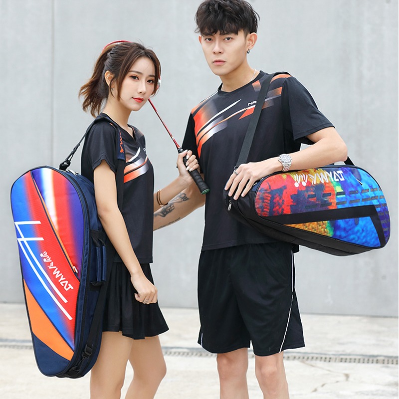 2021新款羽毛球包單肩雙肩3支裝男女揹包網球包拍套大容量手提厚-細節圖4