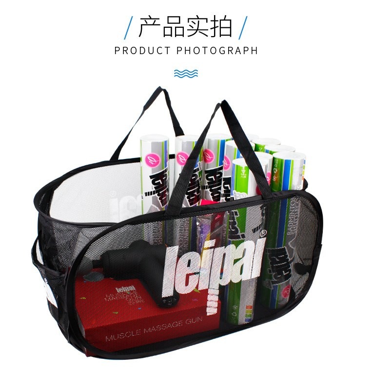 2020折疊羽毛球包新品球拍網球網袋車收納大空間後備箱袋訓練袋-細節圖5