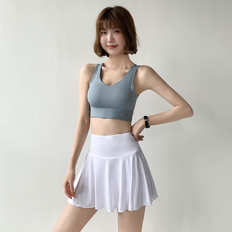 maxrun運動短裙女防走光寬松大碼羽毛球網球裙跑步健身瑜伽半身裙-細節圖3