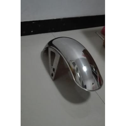 電動三輪車前泥瓦前輪不銹鋼擋泥板電動三輪車配件-細節圖2