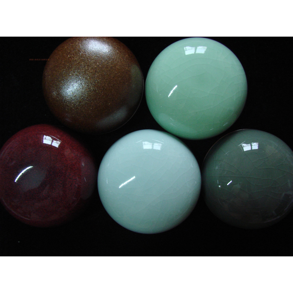印泥盒印缸 精品大號汝窯粉青冰紋單色釉內徑9.4cm潛泉牌箭鏃硃砂-細節圖4