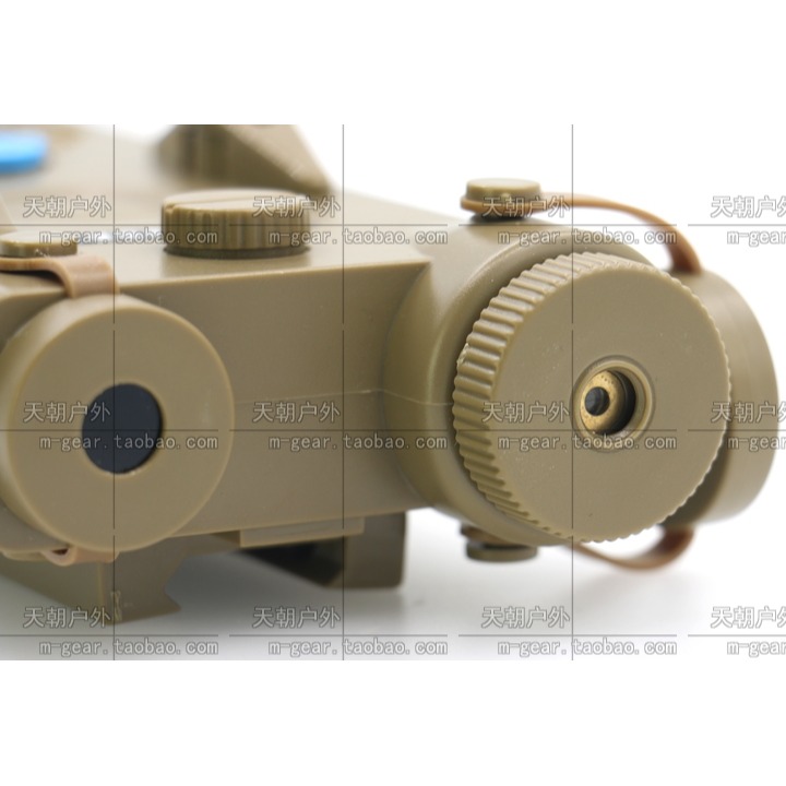 AN PEQ2鐳射戰術電筒款電池盒模型外掛鋰電池盒帶紅鐳射功能泥色-細節圖3
