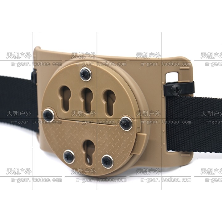 美式GCODE RTI款快拔套用快拆型戰術腰帶腰掛腰板Belt Slide泥色-細節圖5