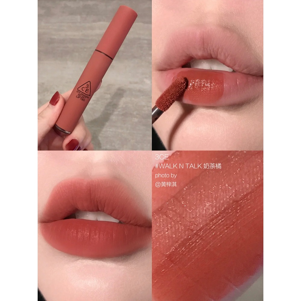 3ce脣釉walk n talk奶茶橘色口紅小眾品牌女平價學生秋冬脣泥顯白-細節圖2