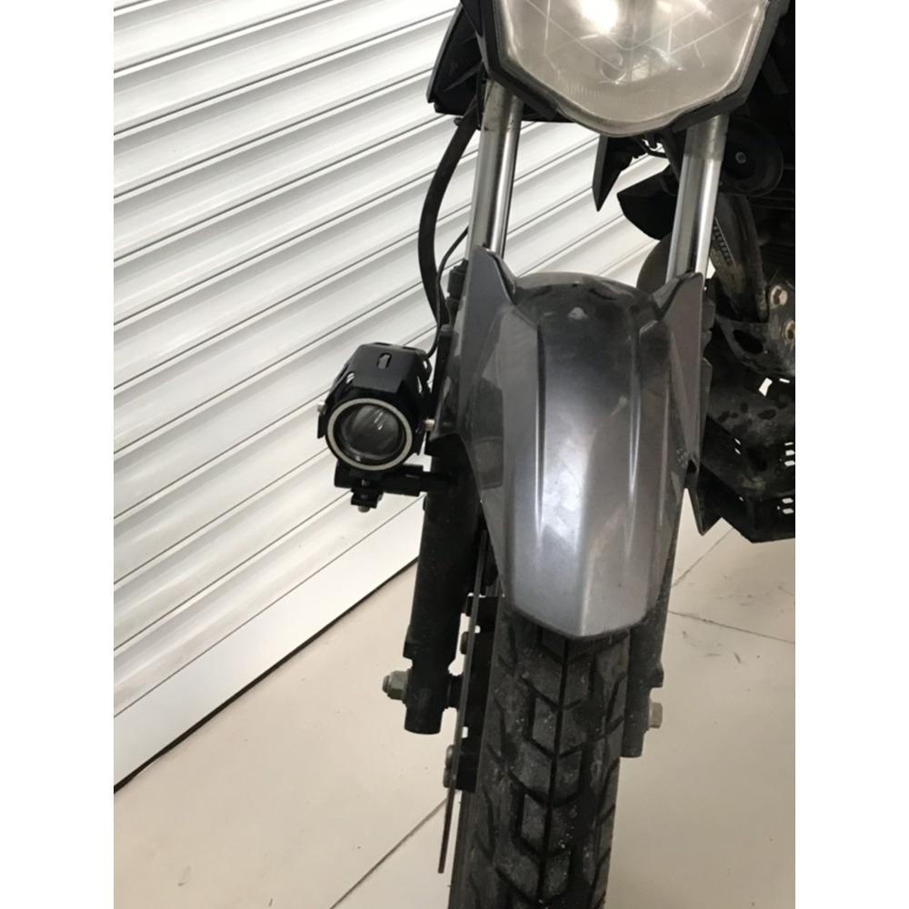 地平線光陽賽艇摩托車射燈支架 電動踏板車led燈減震擋泥板擴展架-細節圖4