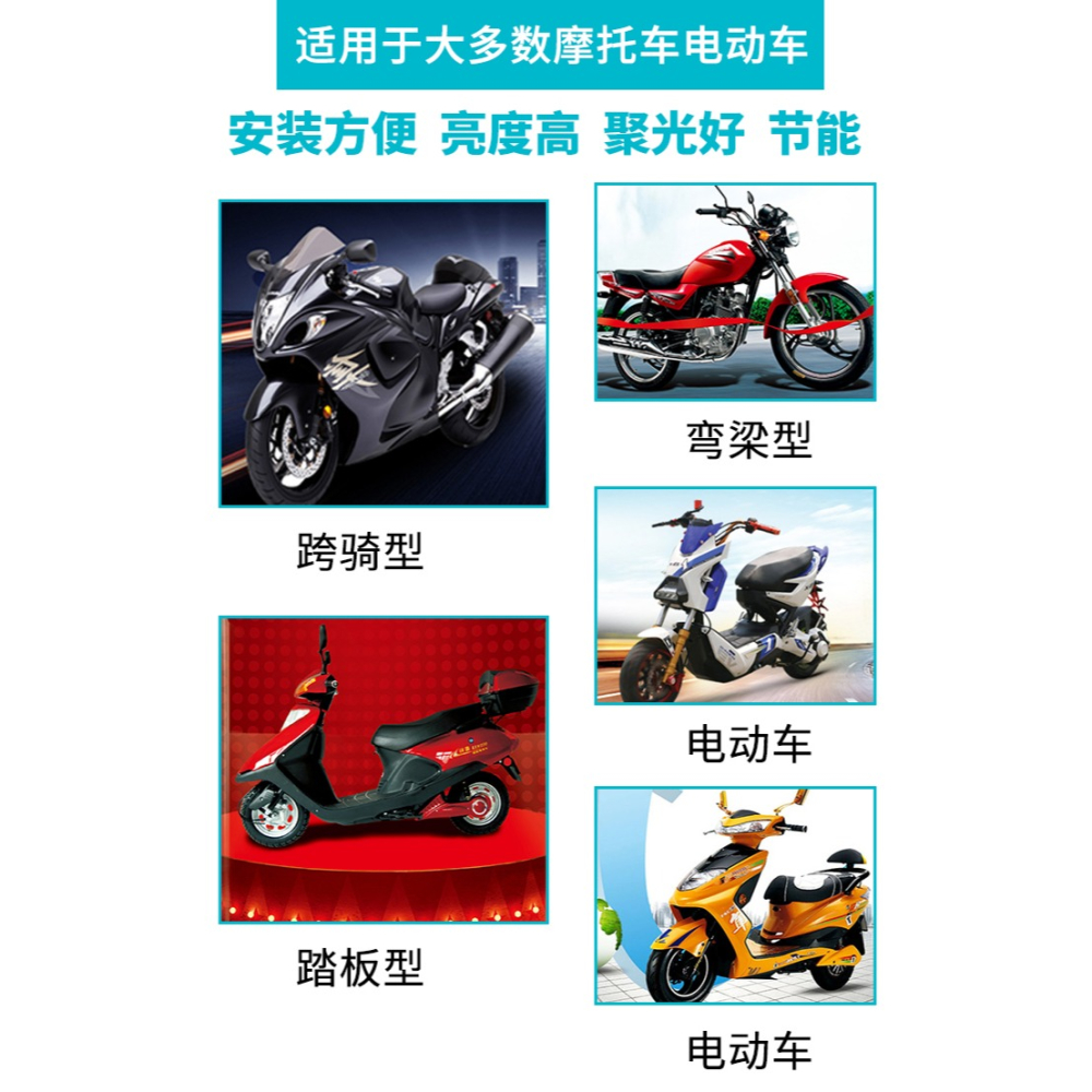 電動燈車超亮led大燈 內置 強光摩托車led燈泡 前大燈遠近光12v-細節圖7