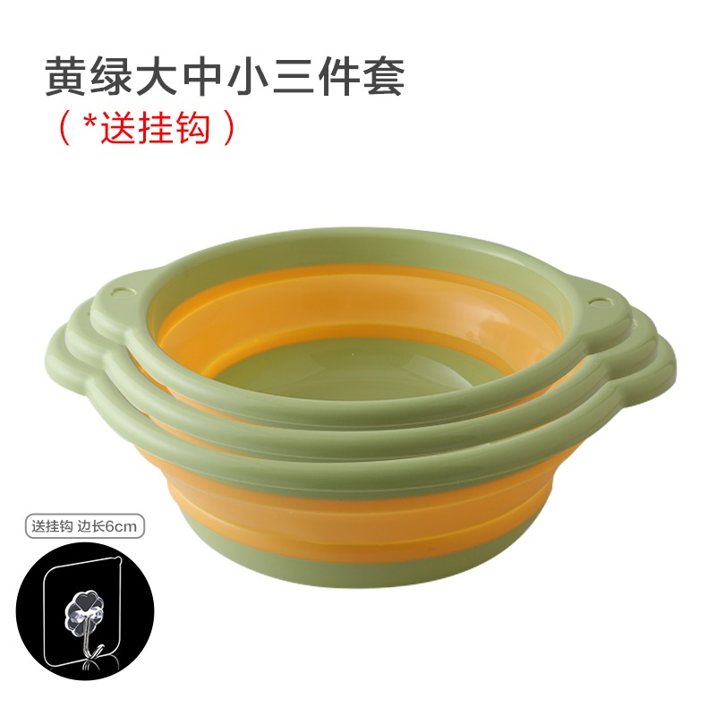 折疊臉盆塑料洗臉盆家用便攜式小號旅行洗澡學生宿舍用洗腳大盆子-細節圖8