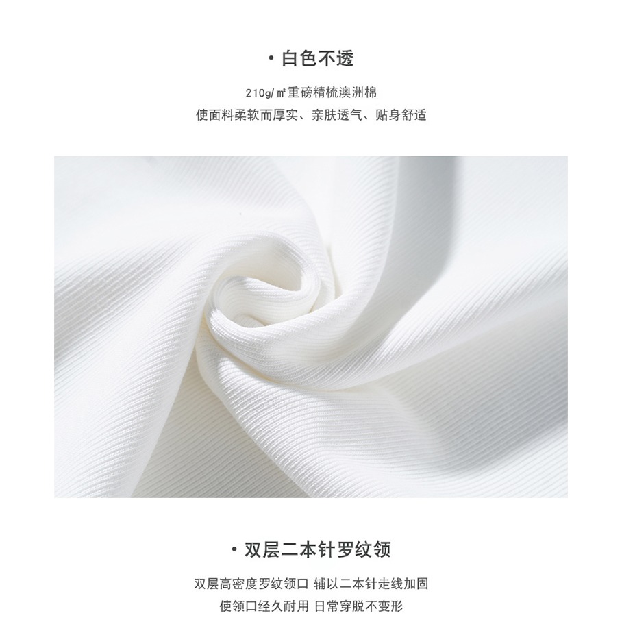 美式潮牌oversize精梳棉短袖男生夏季重磅t恤oldschool情侶裝半袖-細節圖9
