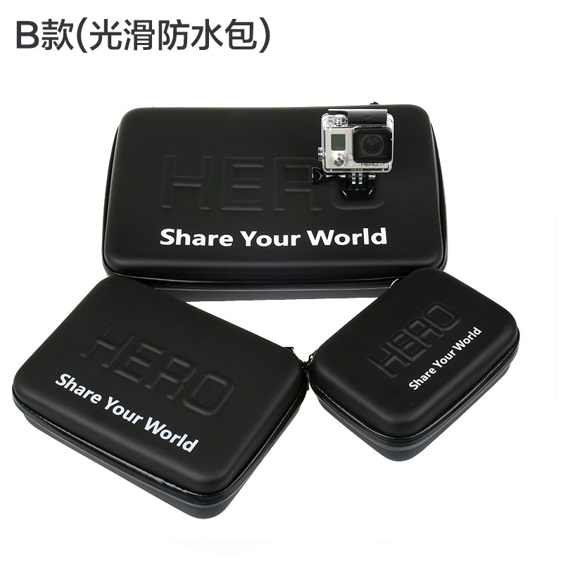 GOPRO收納包配件便攜防水包相機包hero8/7/6/5/4/3收納盒碳纖維-細節圖4