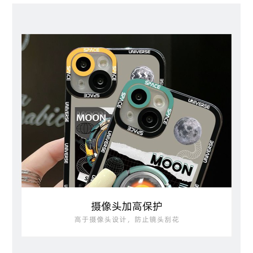 潮牌宇航員iPhone13手機殼新款蘋果12防摔套11鏡頭全包xr小眾x卡通xs創意8plus高級感pro男士max硅膠-細節圖9