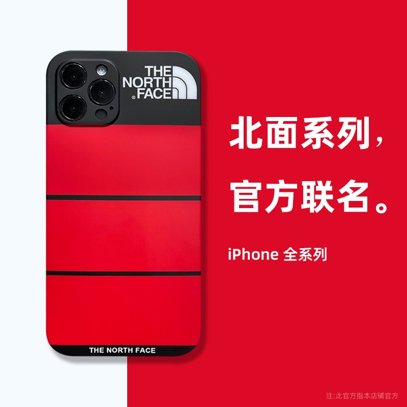 潮牌TNF北面蘋果12手機殼新款適用iphone13promax手機套11硅膠軟殼x男防摔xr情侶女xsmax個性7/8-細節圖2