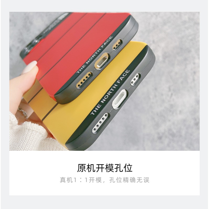 潮牌TNF北面蘋果12手機殼新款適用iphone13promax手機套11硅膠軟殼x男防摔xr情侶女xsmax個性7/8-細節圖10