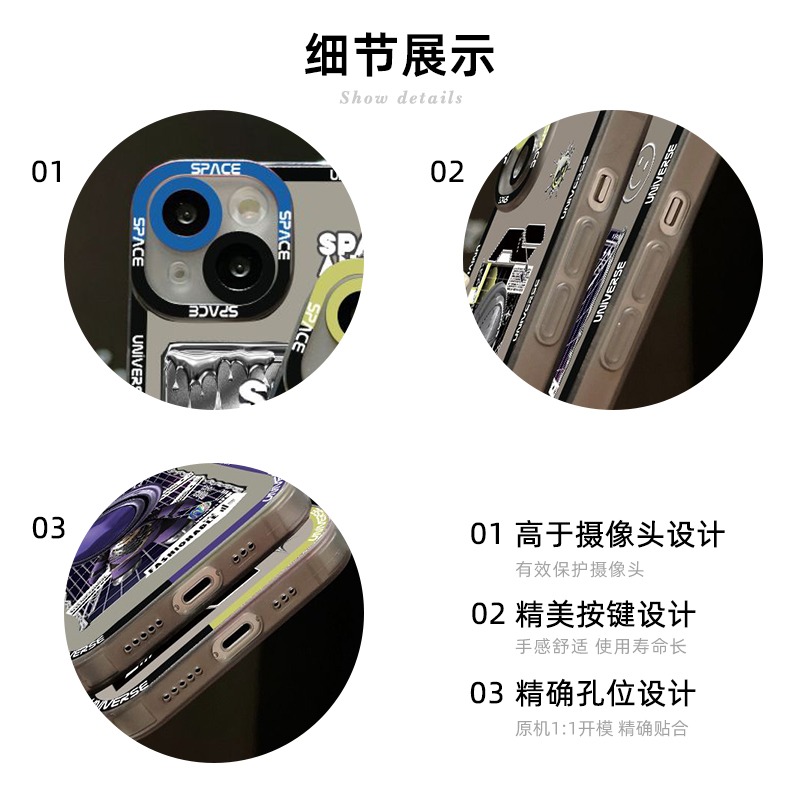 潮牌騎士宇航員適用iPhone13手機殼新款蘋果12防摔11鏡頭全包xr小眾x爆款xs創意8plus高級感pro男士ma-細節圖5