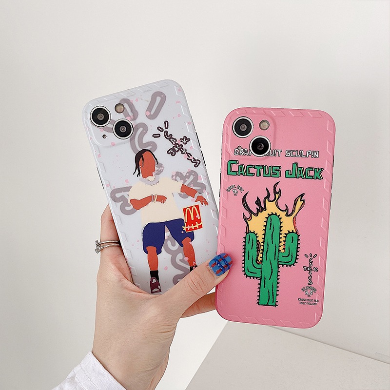 潮牌TS仙人掌蘋果13手機殼iPhone11保護套軟硅膠情侶x男女12Promax個性xr新款xsmax防摔小眾創意全包-細節圖3