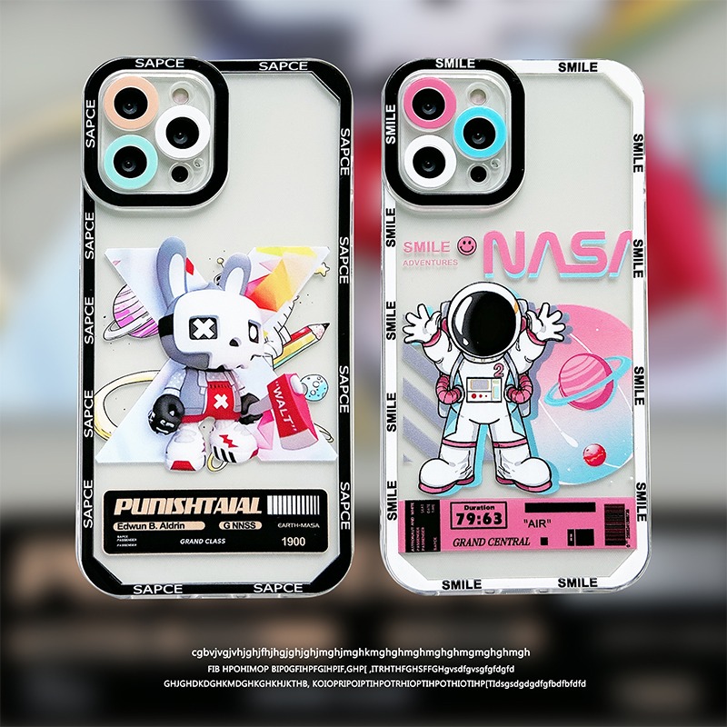 NASA宇航員蘋果12手機殼iPhone11硅膠13Pro/Max透明X/XS軟殼XR全包鏡頭xsmax防摔8plus男-細節圖3