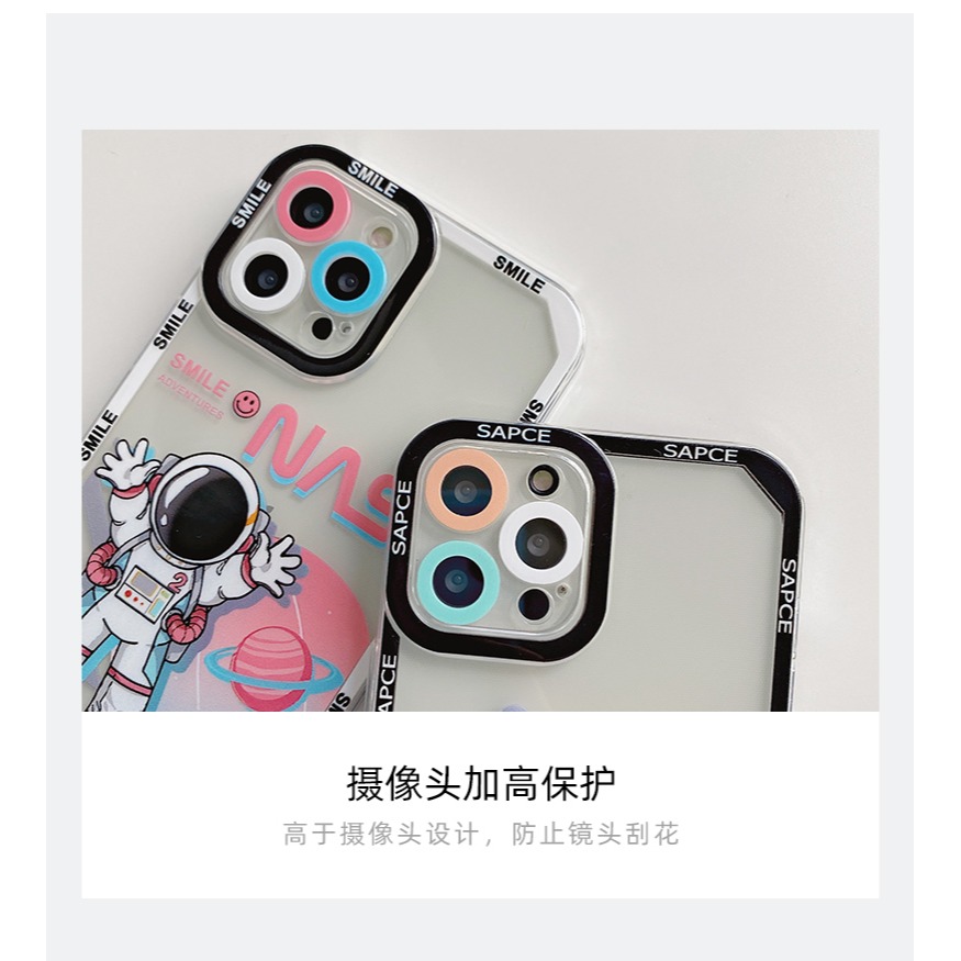 NASA宇航員蘋果12手機殼iPhone11硅膠13Pro/Max透明X/XS軟殼XR全包鏡頭xsmax防摔8plus男-細節圖9