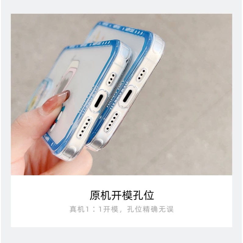 可愛卡通藍胖子iphone12promax手機殼蘋果13透明防摔xs新款x情侶8plus硅膠7鏡頭全包xr女網紅xsma-細節圖10
