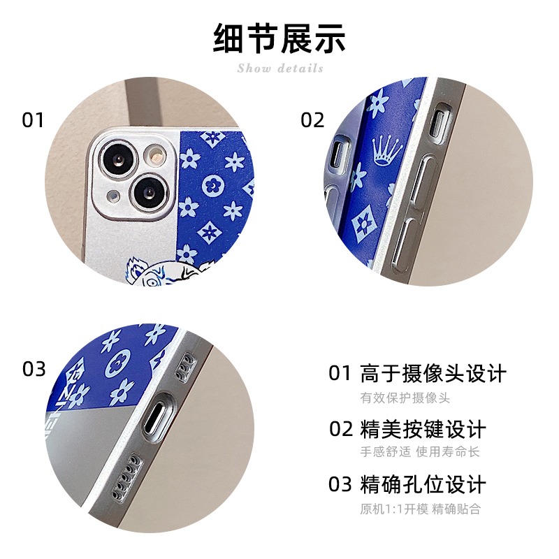 潮牌創意老虎iphone13手機殼蘋果12/11保護套pro新款max電鍍x磨砂防摔xs軟殼xr硅膠全包個性8plus男-細節圖4