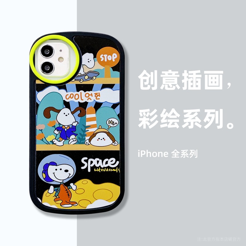可愛史努比iphone12手機殼11蘋果13promax保護套防摔軟殼硅膠x卡通xs男女款xr新款7/8plus高級感情-細節圖2