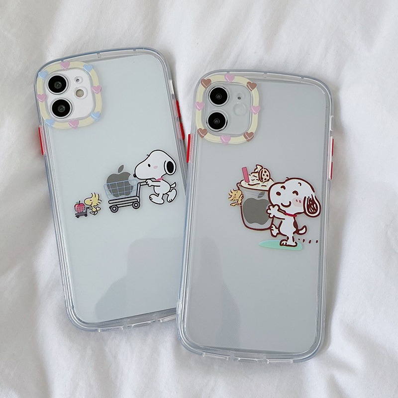 創意卡通史努比適用iphone13手機殼蘋果12保護套11軟殼pro硅膠max透明防摔x鏡頭全包xs男xr女7p個性8p-細節圖4