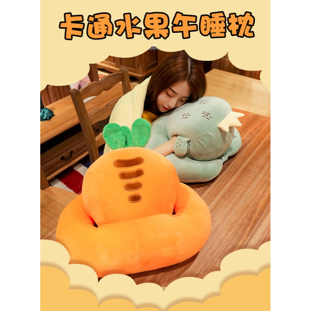 午睡枕頭暖手抱枕趴趴枕小學生趴著睡枕辦公室午休睡覺神器靠背墊-細節圖6