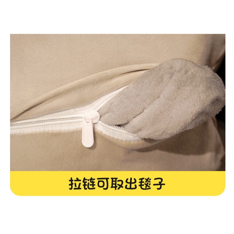 可愛花朵暖手抱枕被兩用毯子三合一兒童學生暖手捂辦公室午睡神器-細節圖10