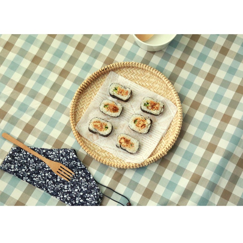 木善 竹扁竹篩 家用晾曬 餃子盤 竹簸箕 廚房菜籃 點心筐饅頭筐-細節圖6