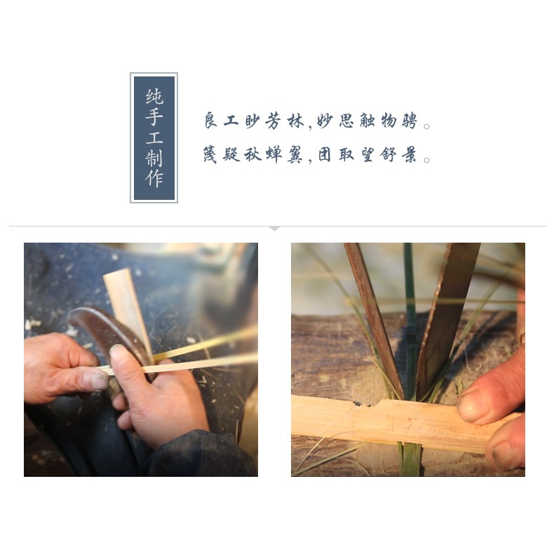木善 小竹筐 竹編筐 水果盤 零食盤竹果碟竹簸箕 菜筐 饃筐點心筐-細節圖7