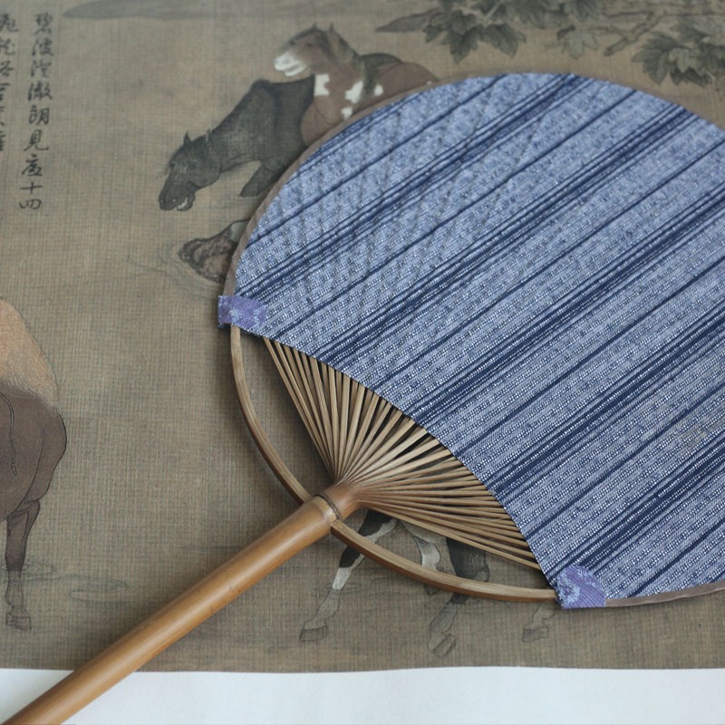 古風扇子團扇 文藝團扇 復古扇 古典扇子 圓形扇子 和風竹扇宮扇-細節圖4