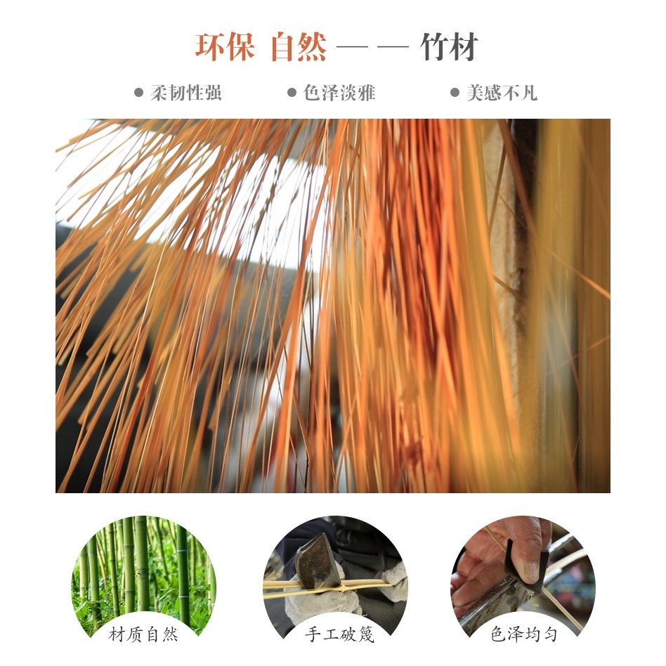 木善 竹編廚房食品防蒼蠅罩子 居家餐桌罩水果罩 蔬菜乾果收納籃-細節圖6