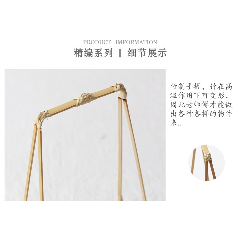 竹編果碟 竹編菜碟 茶點籃小果籃 吊籃水果盤 茶點盤糕點籃小果盤-細節圖9