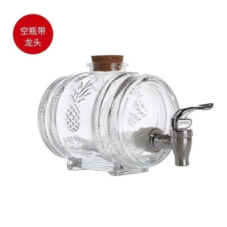 泡酒玻璃瓶加厚帶龍頭 家用人參泡酒壇2斤紅酒瓶洋酒瓶白酒瓶空瓶-細節圖5