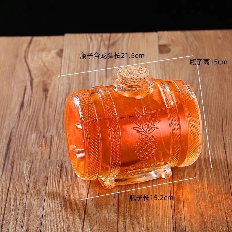 泡酒玻璃瓶加厚帶龍頭 家用人參泡酒壇2斤紅酒瓶洋酒瓶白酒瓶空瓶-細節圖6