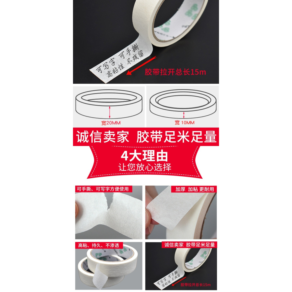 三青漆美紋紙隔色保護不留膠-細節圖7
