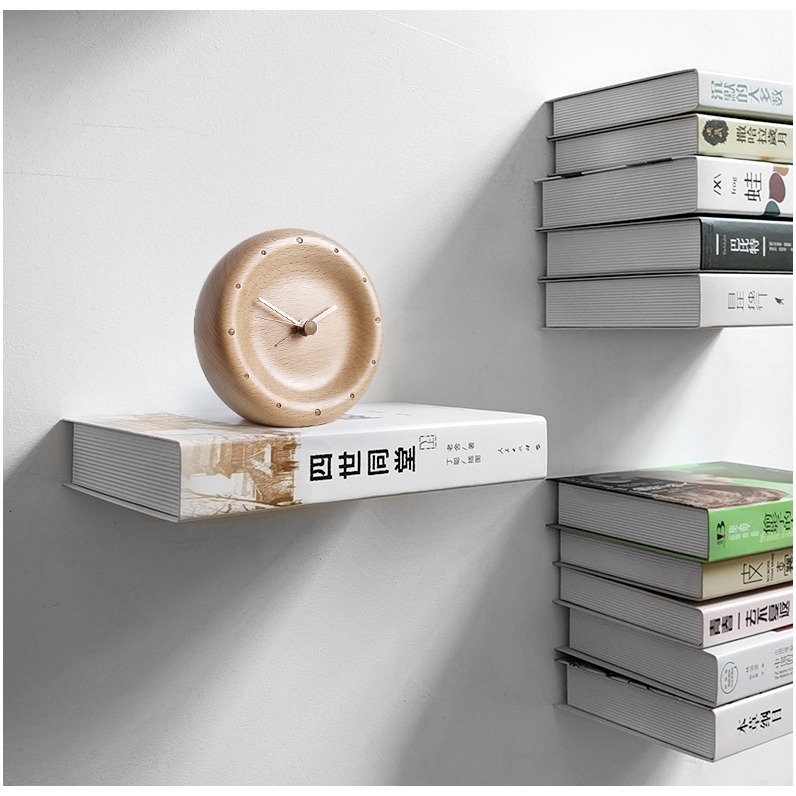 大匠風現代極簡創意書房客廳臥室電視背景墻個性室內隱形置物書架-細節圖10