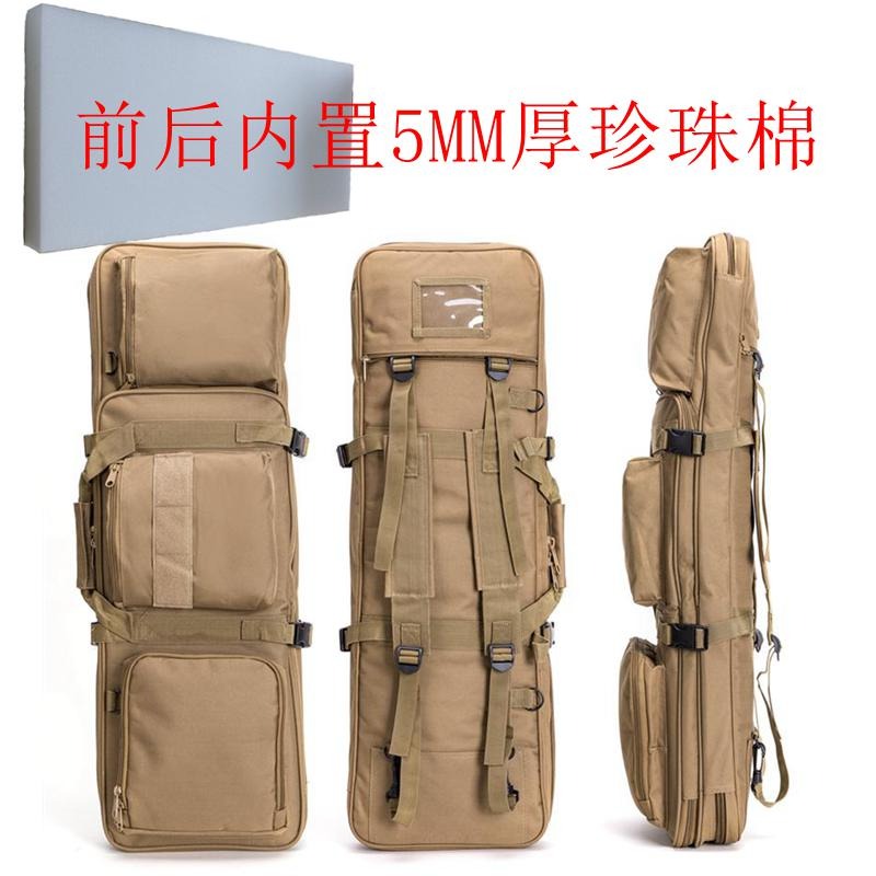 玩具槍錦明M4戰術槍包 真人CS對戰珍珠棉收納包 多功能雙肩釣魚包-細節圖3