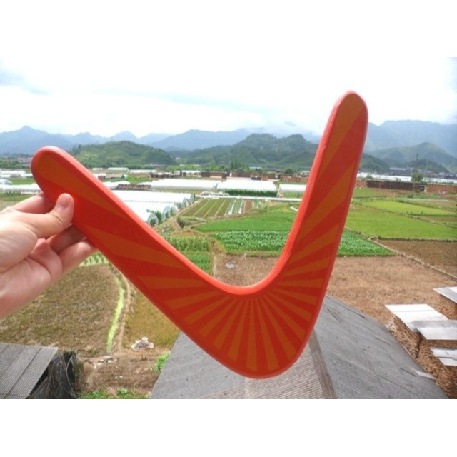 木製迴旋鏢飛去來器兒童回力標v字鏢回力鏢戶外運動木質迴旋標-細節圖3