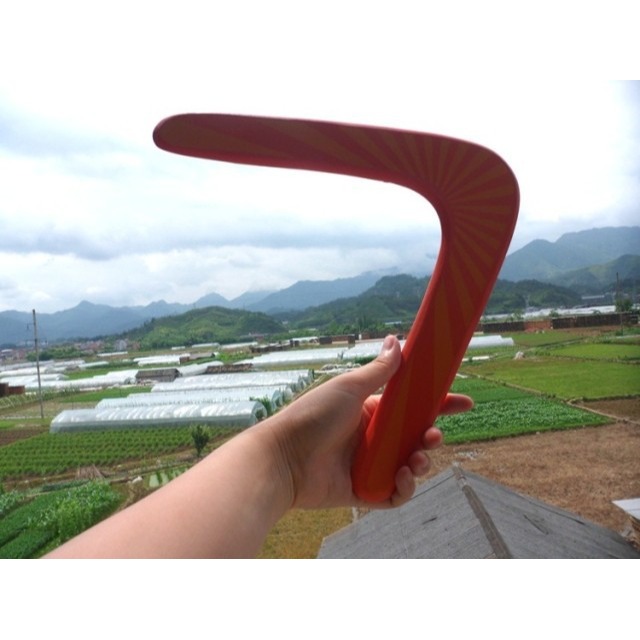 木製迴旋鏢飛去來器兒童回力標v字鏢回力鏢戶外運動木質迴旋標-細節圖4