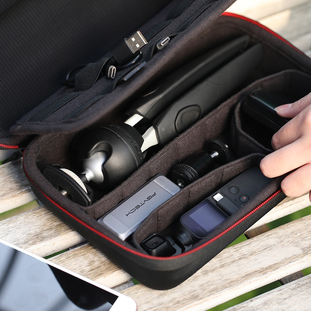 適用大疆口袋靈眸便攜包OSMO4 POCKET ACTION運動相機收納盒配件-細節圖3