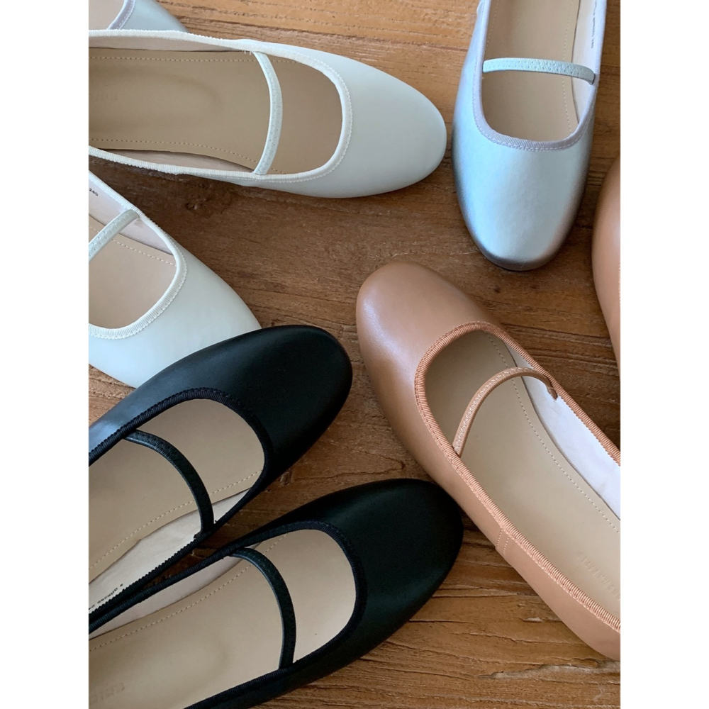 韓國空運🇰🇷【日常必收】🥿 馬卡龍感彈性帶瑪莉珍平底鞋 ✨ 柔軟舒適 日常百搭 #6285-細節圖2